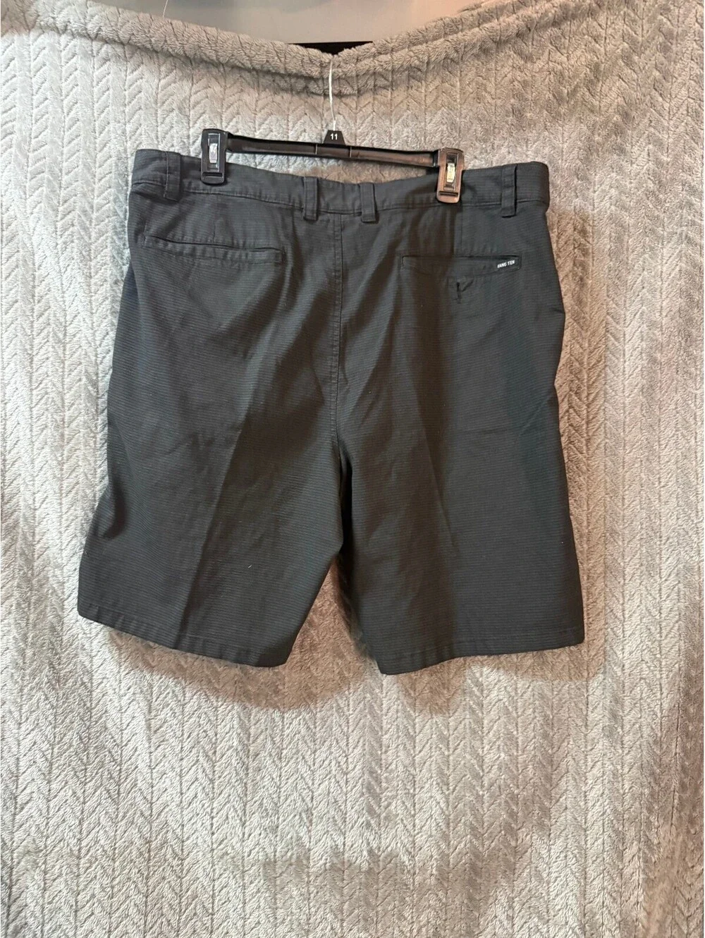 Hang Ten Men's Black Polyester Blend Shorts Size 40